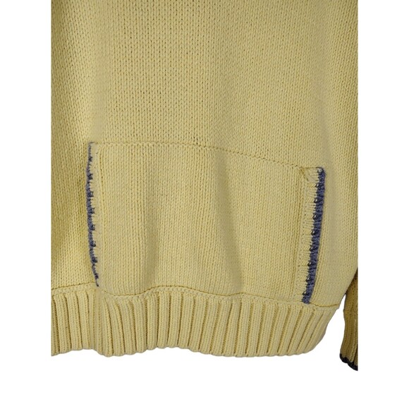 Liz Claiborne Sweatshirt Hoodie Womens XL Yellow Heavyweight Hooded Pullover - Picture 3 of 7